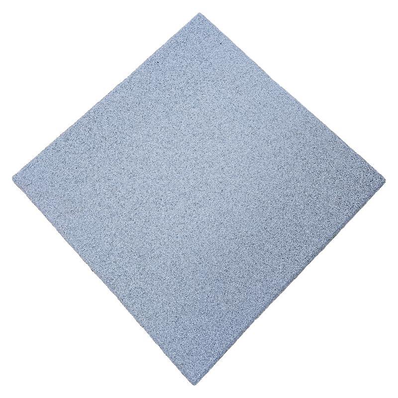 Piso do ginásio. Telha de borracha (C1) Pacote 16. 1x1x15mm (Gris) 2/8