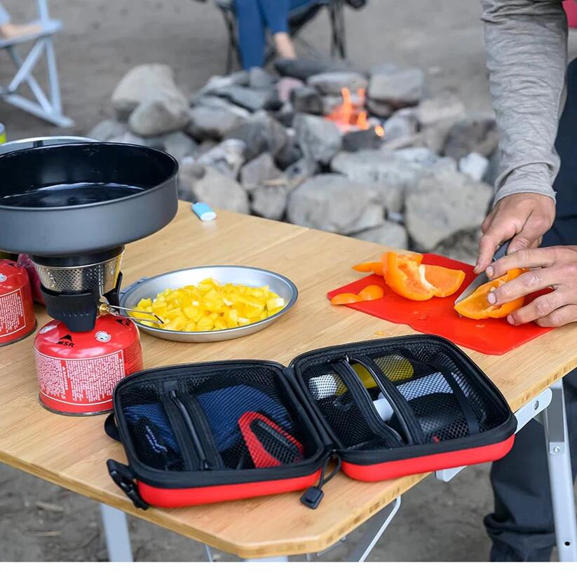 MSR Alpine Deluxe Kitchen Set - Rosso/Nero 2/2