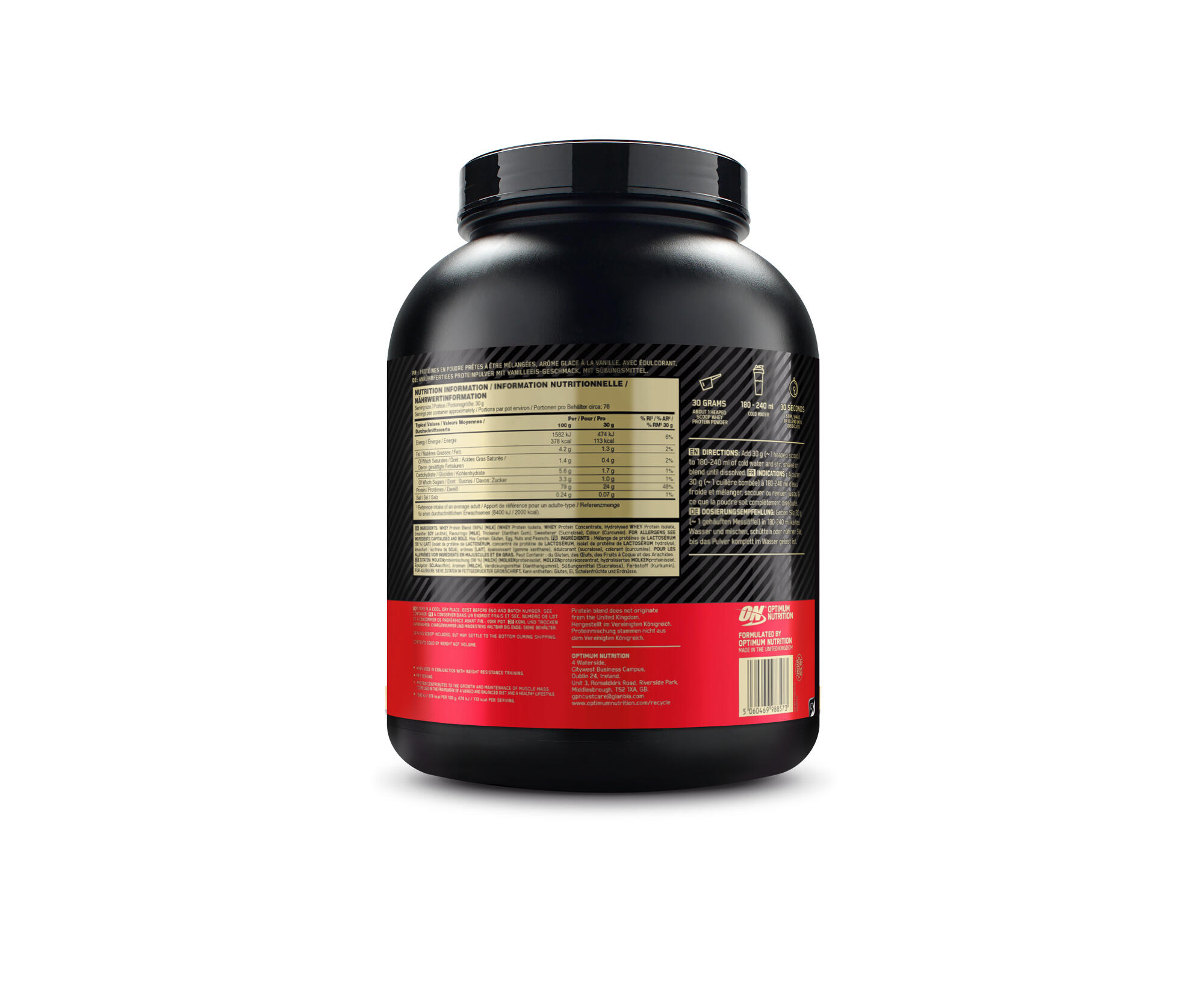 Whey isolate - Gold Standard 100% Whey - Glace à la Vanille 3/6