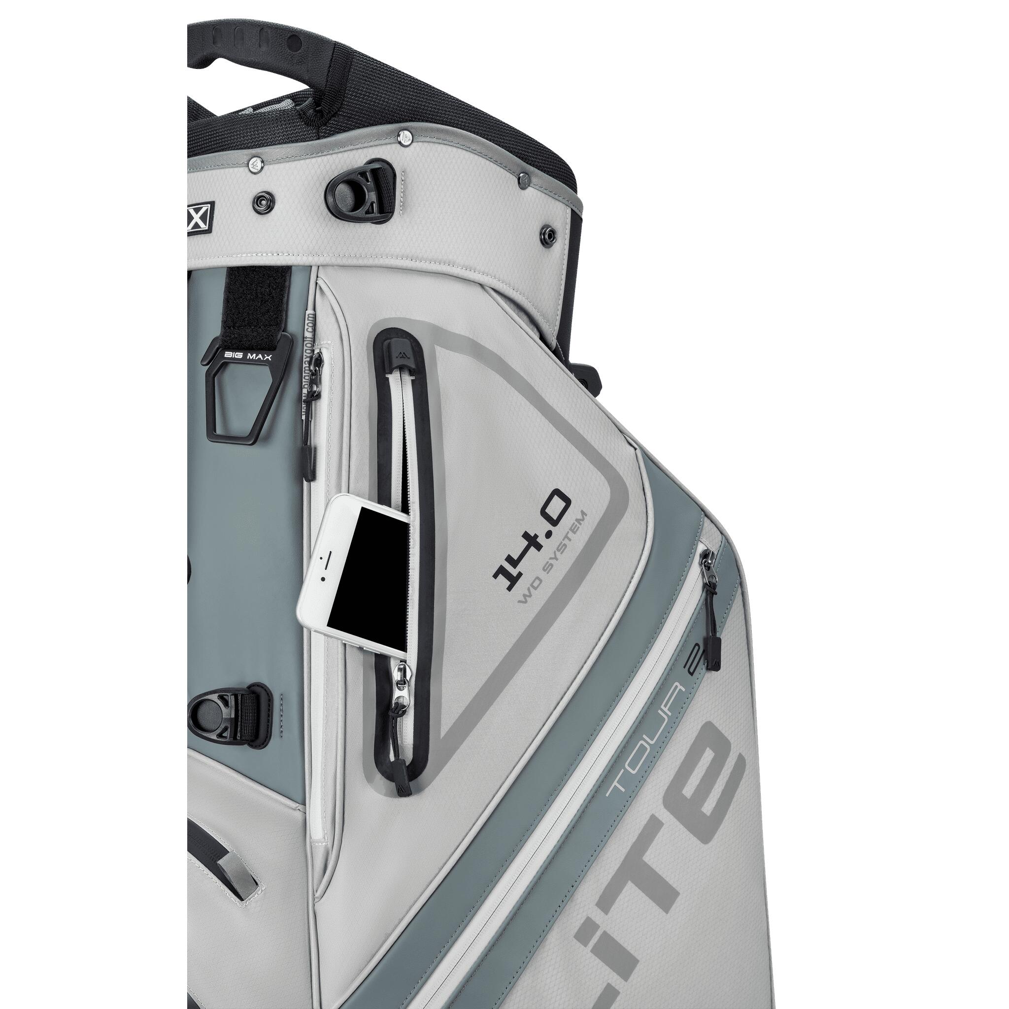 Dri Lite Hybrid Tour 2 - Sac de golf résistant à l'eau - Sac trépied - Argent 7/7