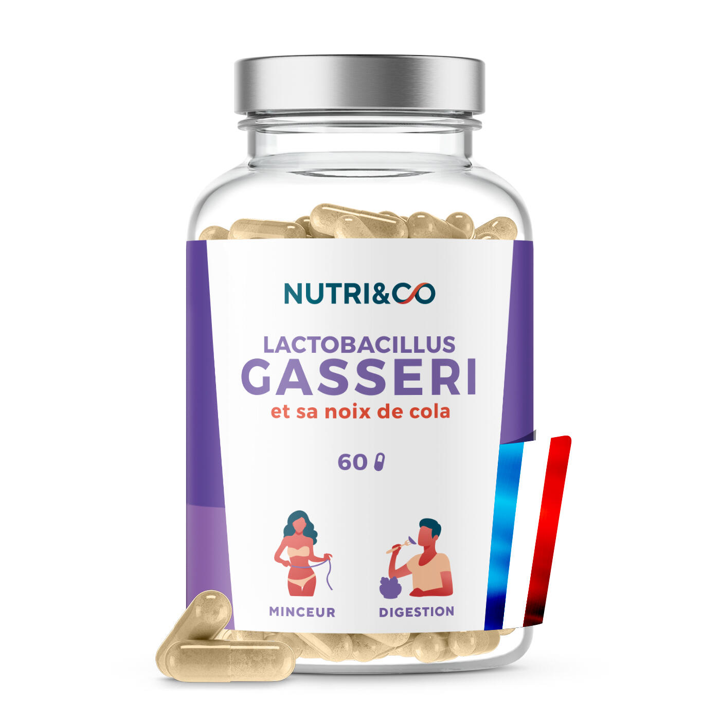 Lactobacillus Gasseri - Digestion Minceur et Ventre plat - 60 gélules 1/6