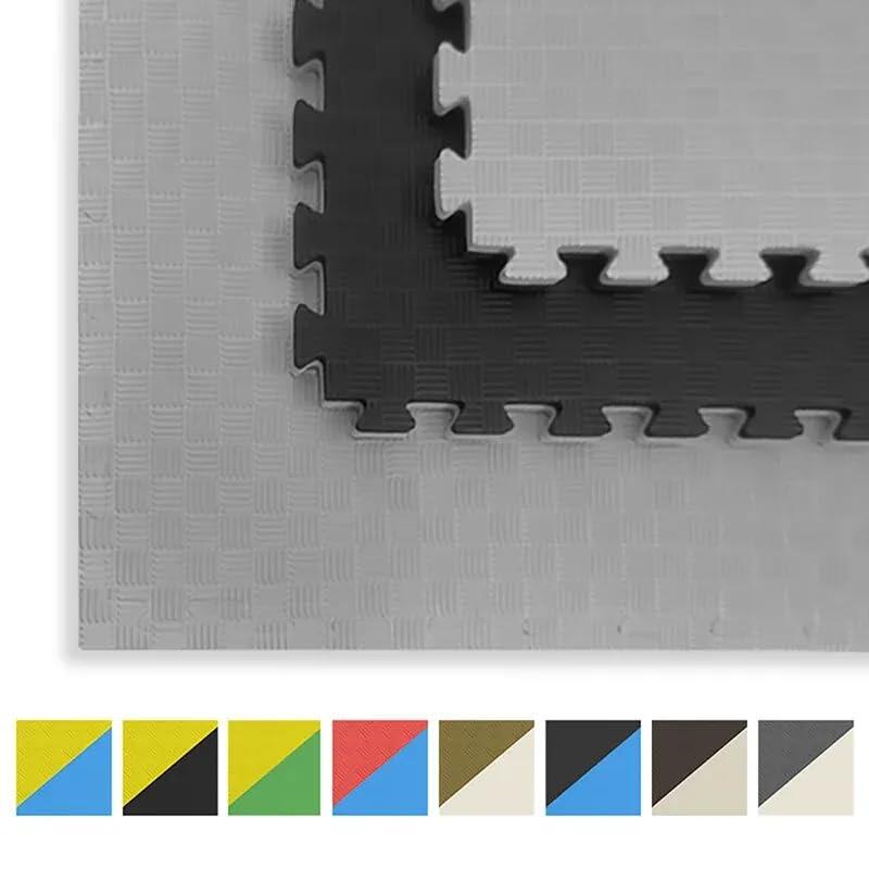 Tatami Puzzle EVA Pack 16 e/ 1 x 1 x 40mm (Preto-Cinza) 2/7