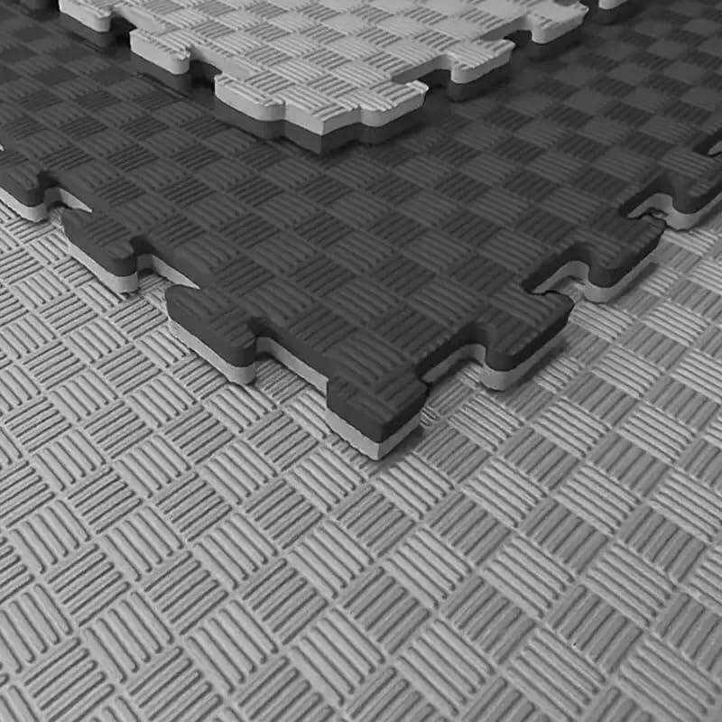 Tatami Puzzle EVA Pack 16 e/ 1 x 1 x 40mm (Preto-Cinza) 7/7