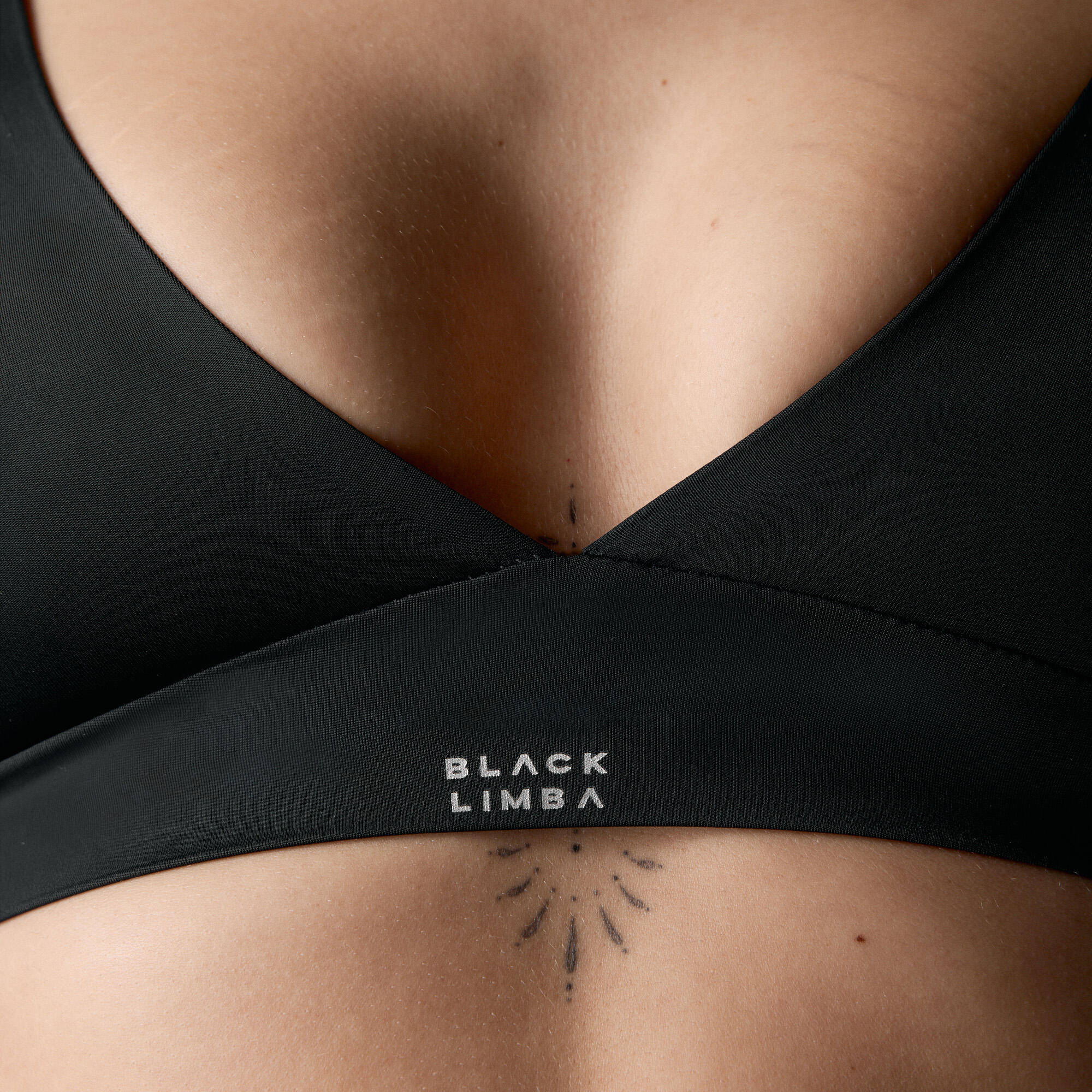 Brassière de sport Soutien-gorge Triangular Eryx Black Limba Black Microfiber 3/7