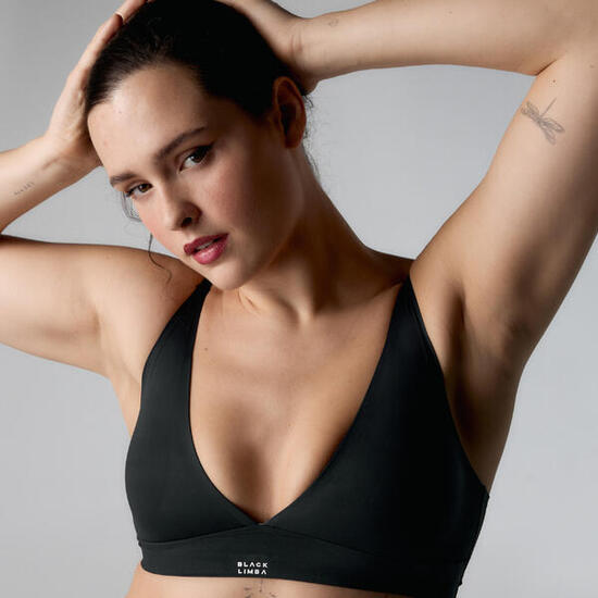 Brassière de sport Soutien-gorge Triangular Eryx Black Limba Black Microfiber