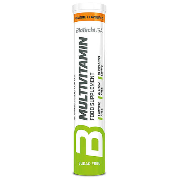 Multivitamins - 20 Effervescent Tablets Orange Biotech USA