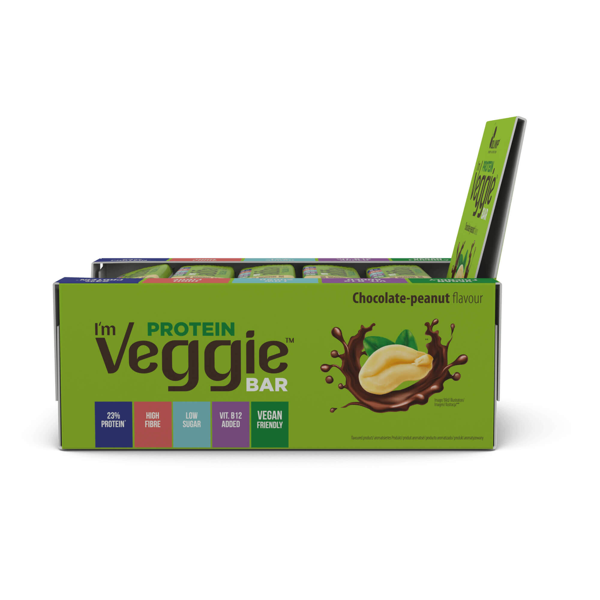 25 x Baton białkowy dla wegan i wegetarian Olimp I'M VEGGIE 50g Czekolada Orzech 2/4