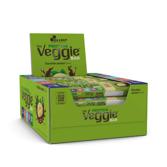 Barrita Proteica I'm Veggie (25x50g) - Cacahuete Con Chocolate