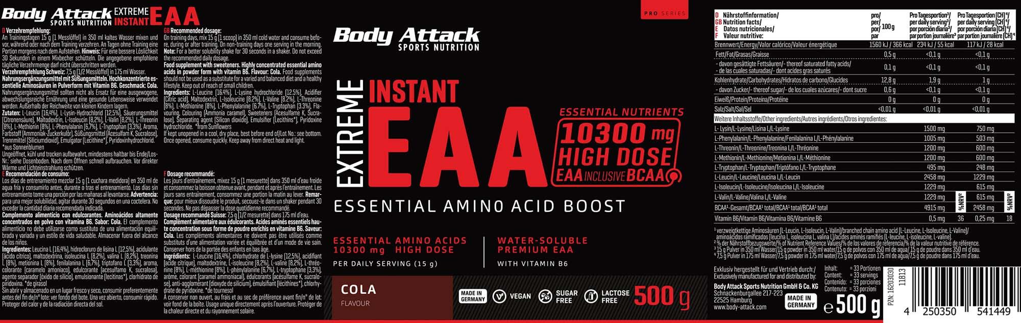 Eaa - Extreme Instant Eaa (500g) - Cola 2/2