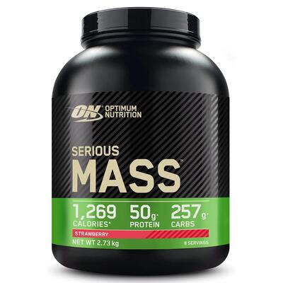 Optimum nutrition serious mass (6lbs) vanilla - gewichtstoename - met creatine