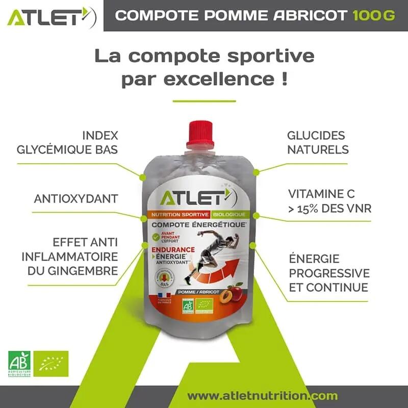 COMPOTE POMME ABRICOT BIOLOGIQUE 100G 2/3