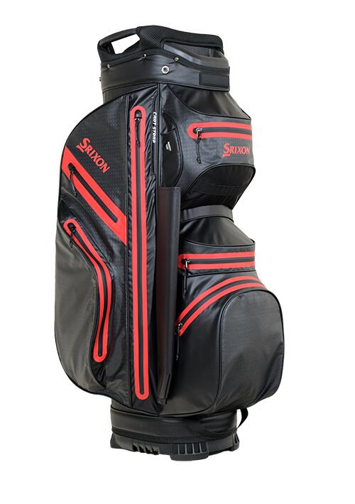 Weatherproof Cartbag - Waterdichte Golftas - Cart bag - Zwart Rood 3/5