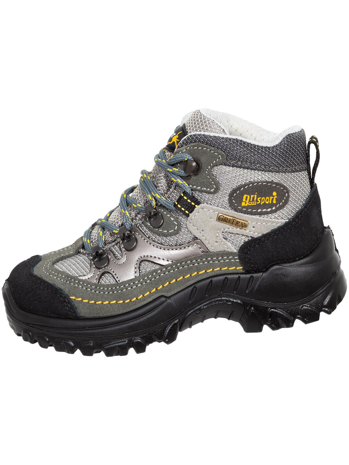 Grisport Schnürstiefel Gritex hellgrau/gelb Gr. 33 2/6