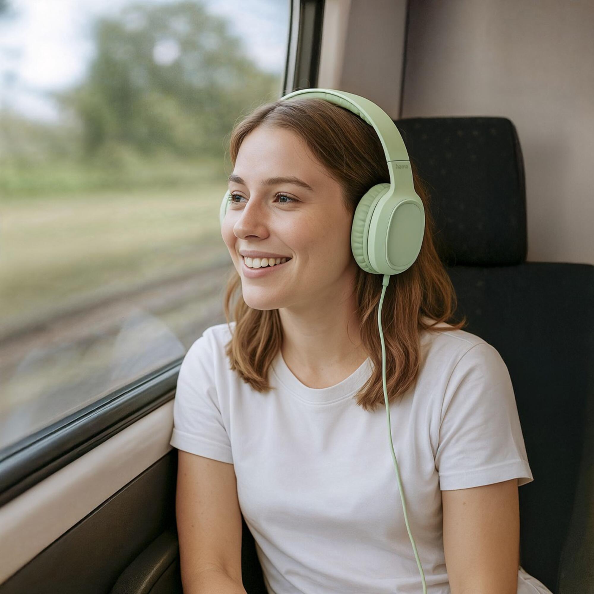 HAMA Kopfhörer Fun C, On-Ear USB-C Mikrofon, Grün 6/6