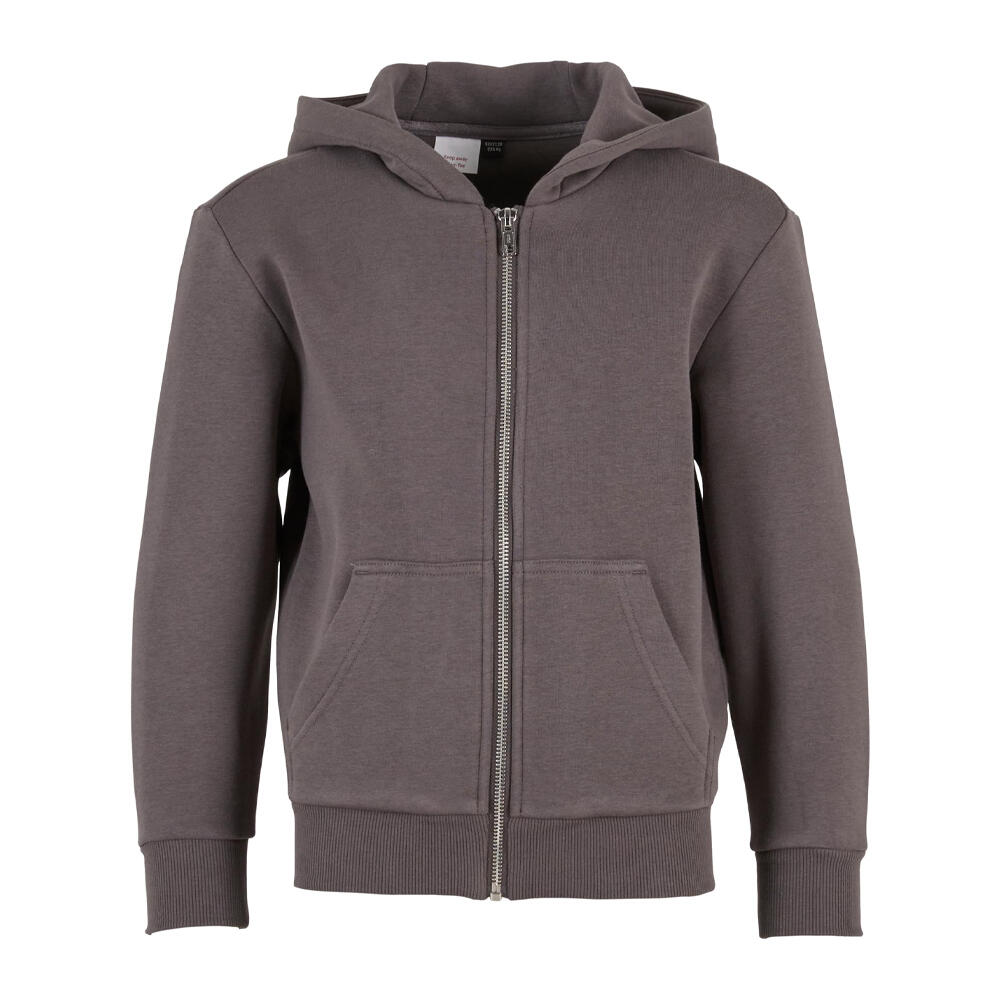 Build Your Brand Childrens/Kids Fluffy Full Zip Hoodie