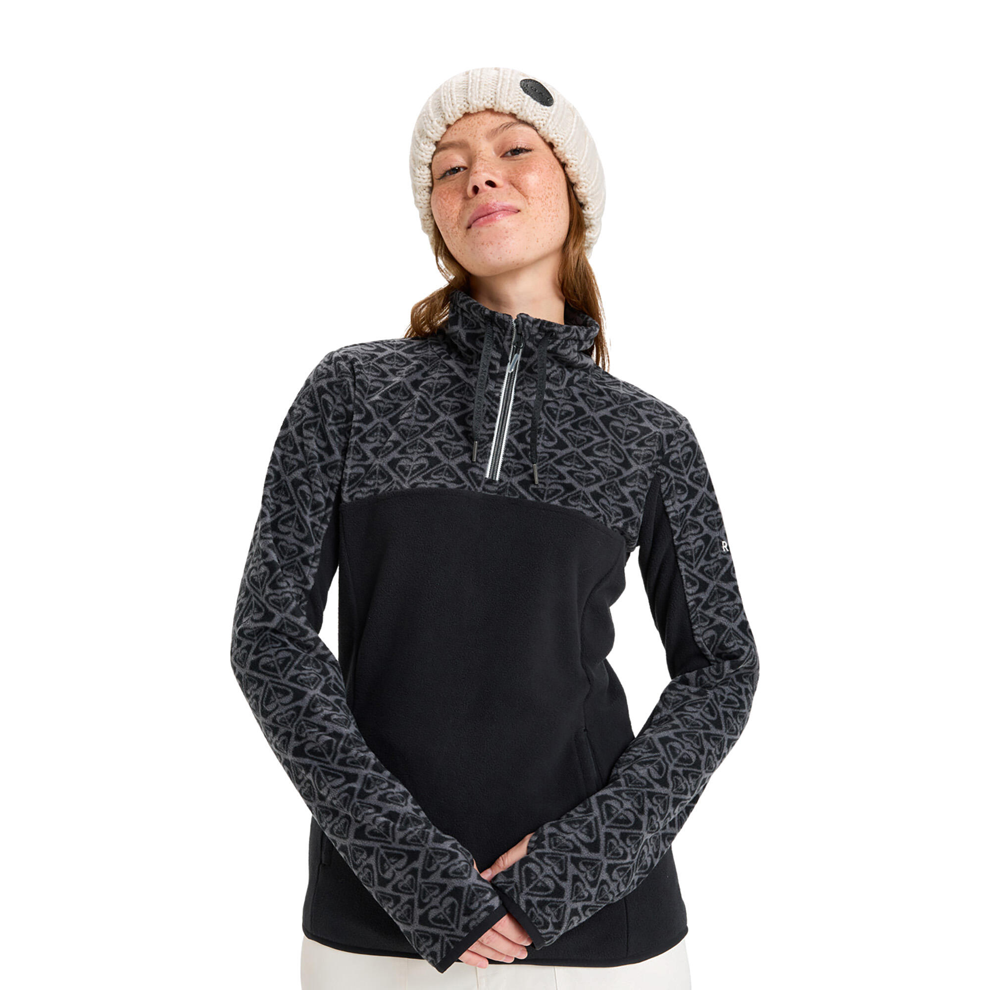Couche intermédiaire technique SAYNA HALF ZIP Noir Femme 5/5