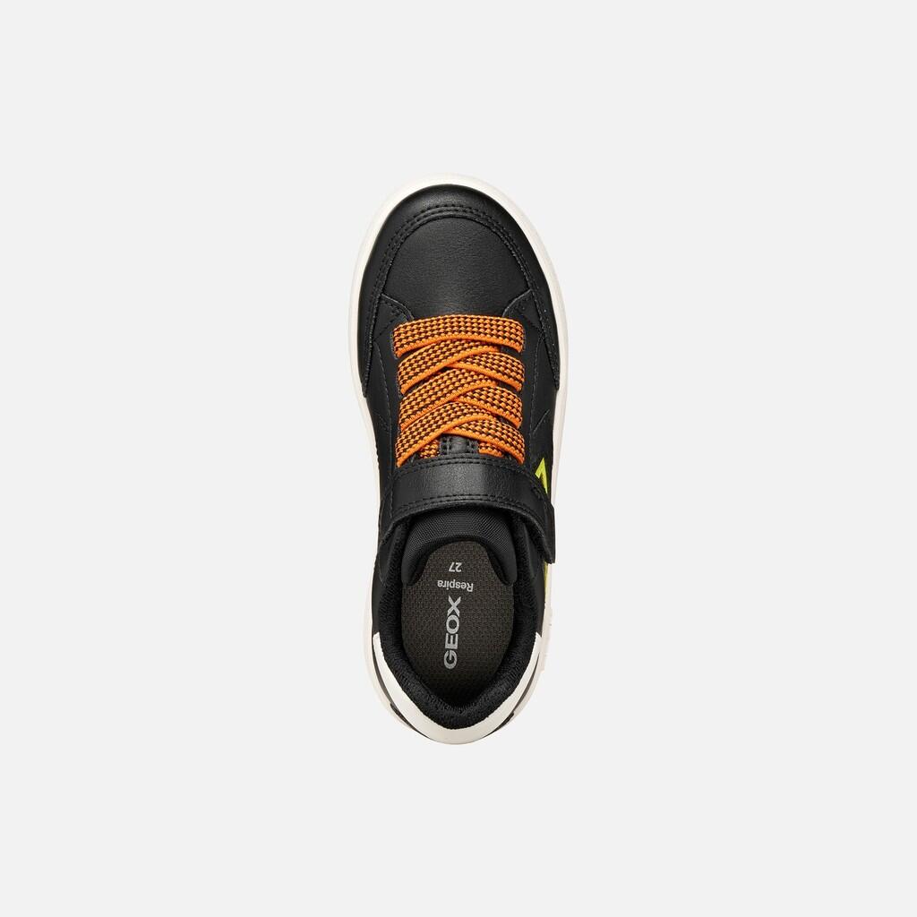 Baskets Garçon J ECLYPER BOY Noir/Orange 7/7