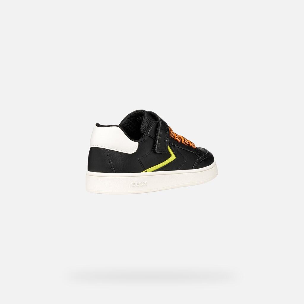 Baskets Garçon J ECLYPER BOY Noir/Orange 6/7