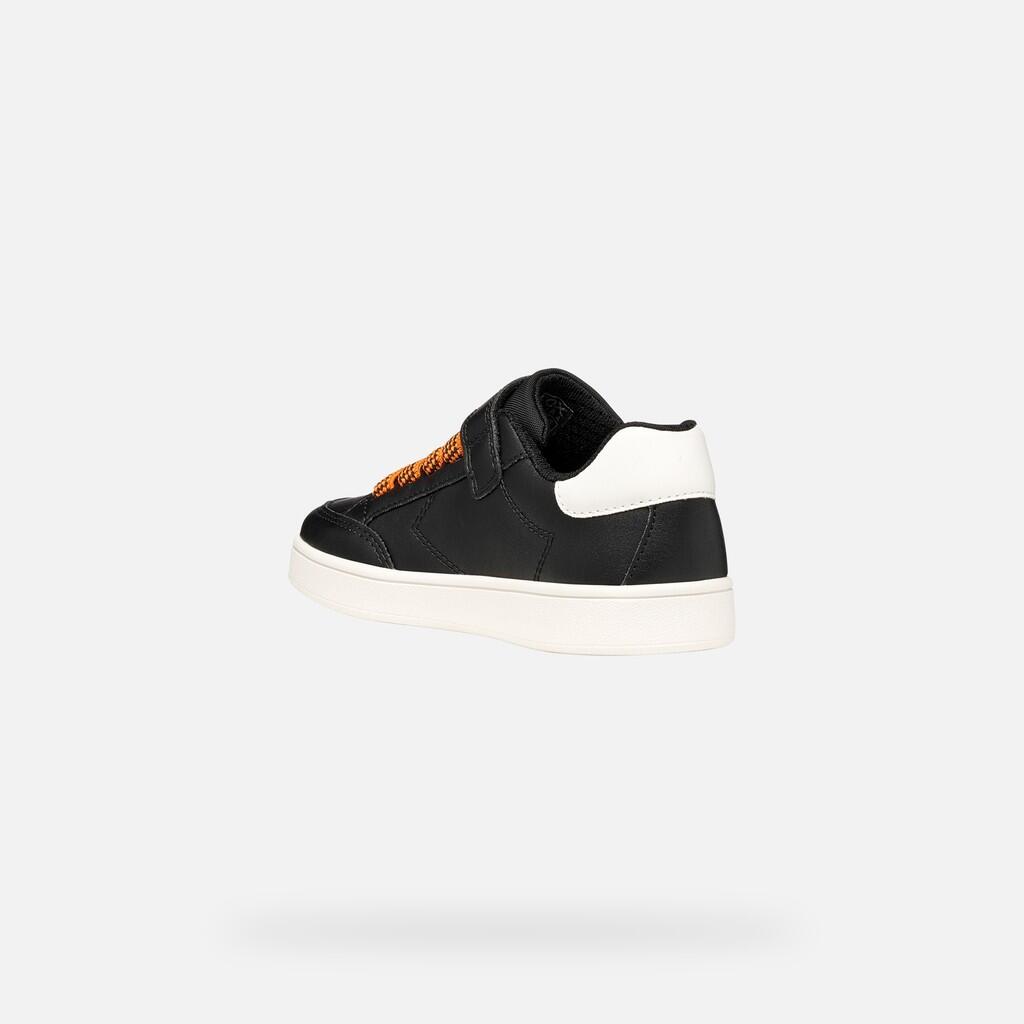 Baskets Garçon J ECLYPER BOY Noir/Orange 5/7