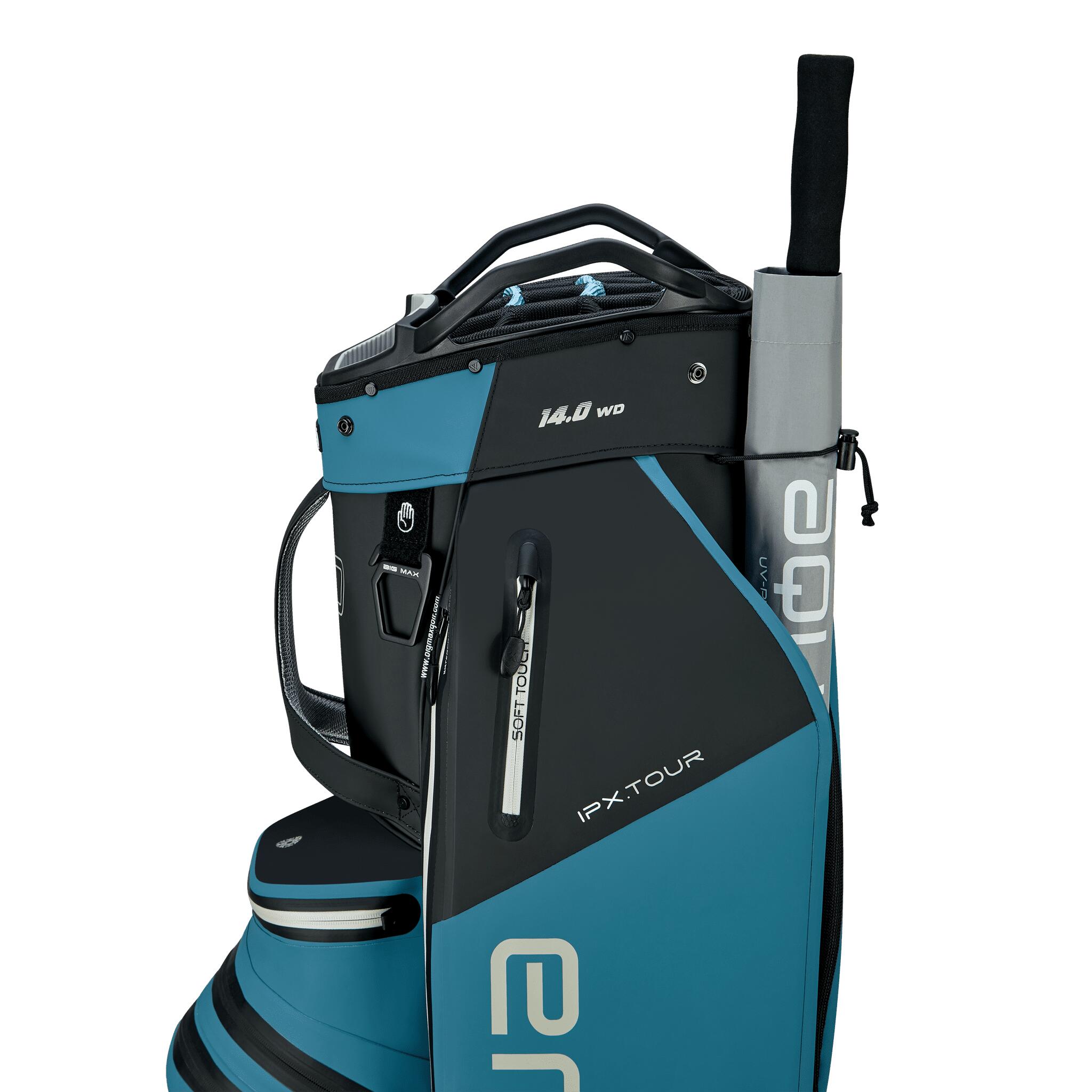 AQUA IPX Tour - Saco de golfe impermeável - Cartbag - Preto AZUL 7/7