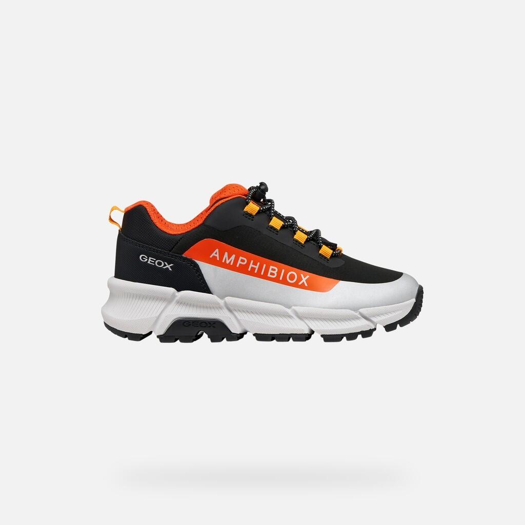 Baskets Garçon FLEXYPER PLUS BOY Noir/Orange 2/7