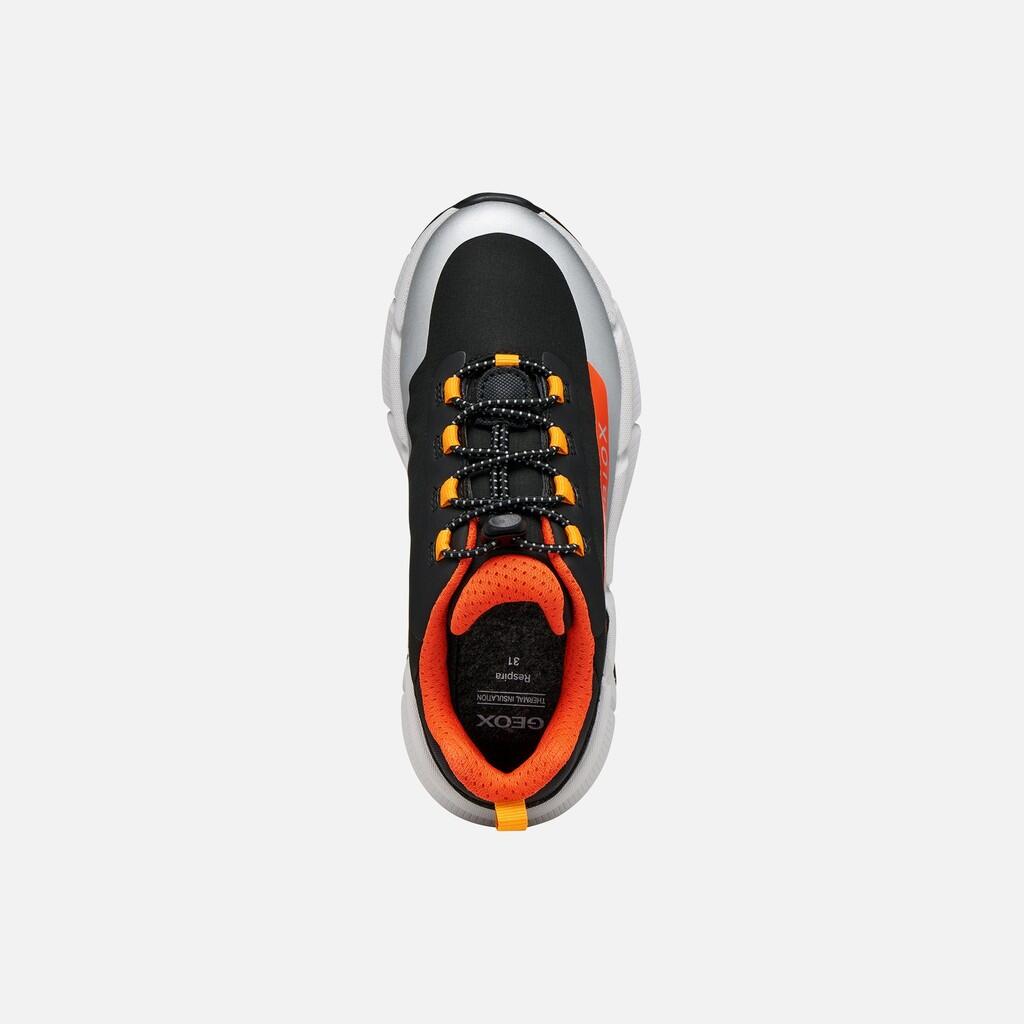 Baskets Garçon FLEXYPER PLUS BOY Noir/Orange 7/7