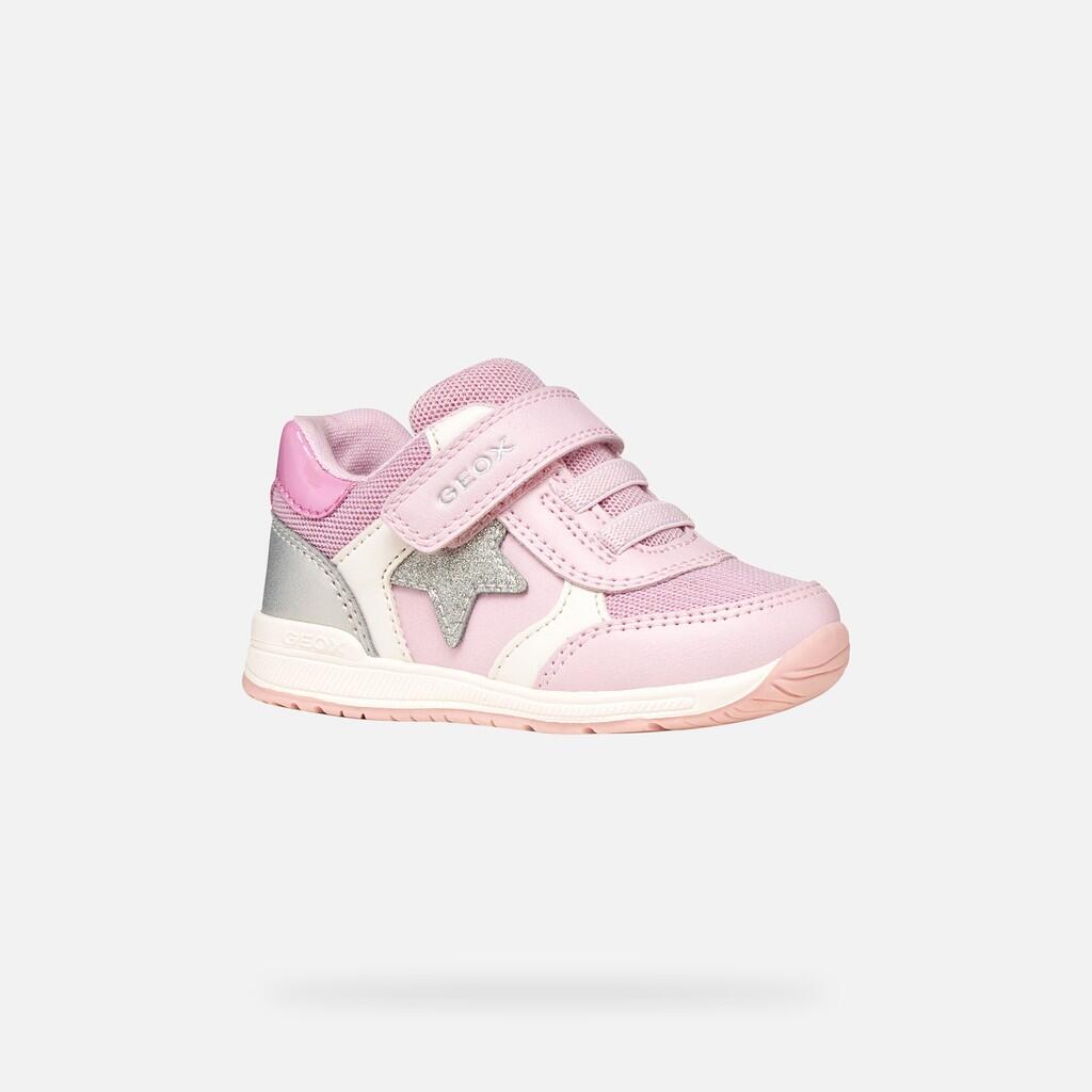 Premiers Pas Bébé Fille B RISHON GIRL Rose/Argent 4/7