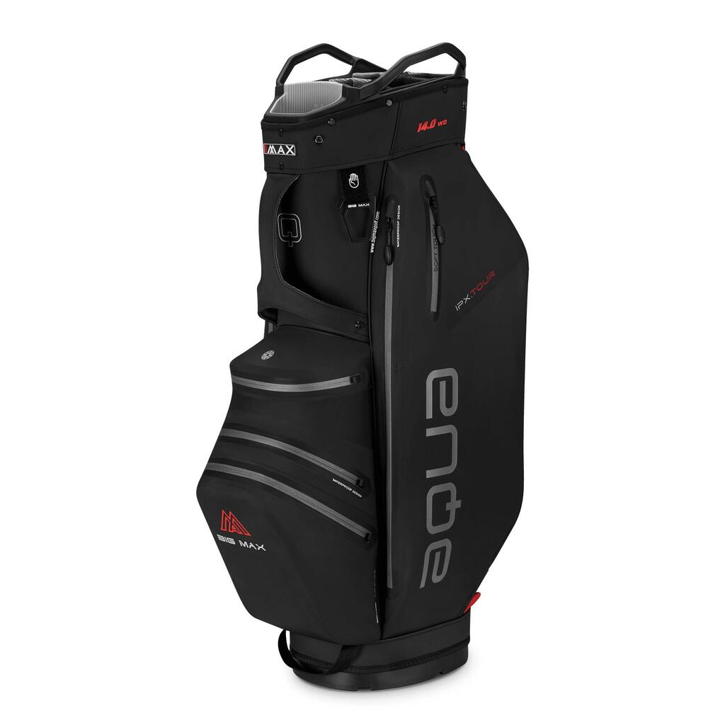 AQUA IPX Tour - Waterproof Golf Bag - Cart Bag - Black