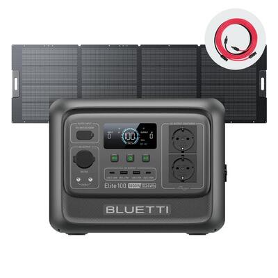 Elite 100 v2 zonne-generator 1024wh met 350w paneel voor camping en camper