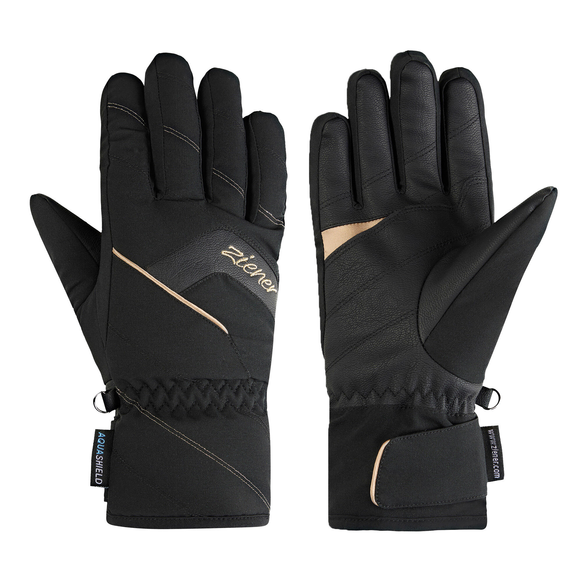 ZIENER gants de ski KARION - BLACK GOLD ART 4/4