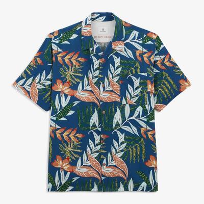 Gedessineerd caracas-shirt met korte mouwen