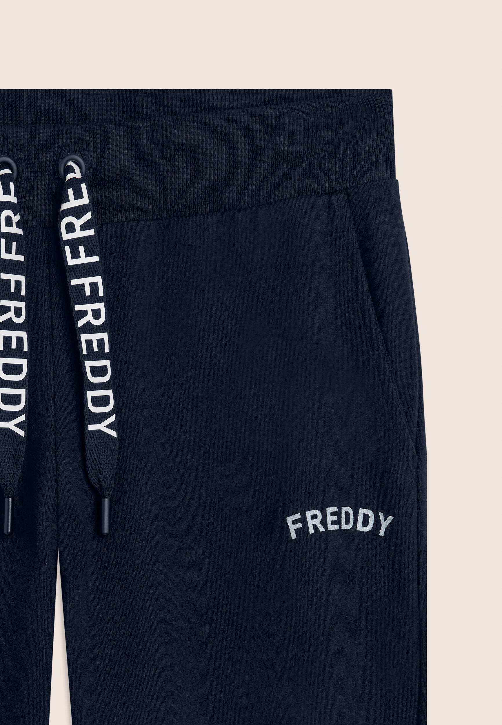 Pantaloni con Polsini in Costina e Logo FREDDY su coulisse 7/7