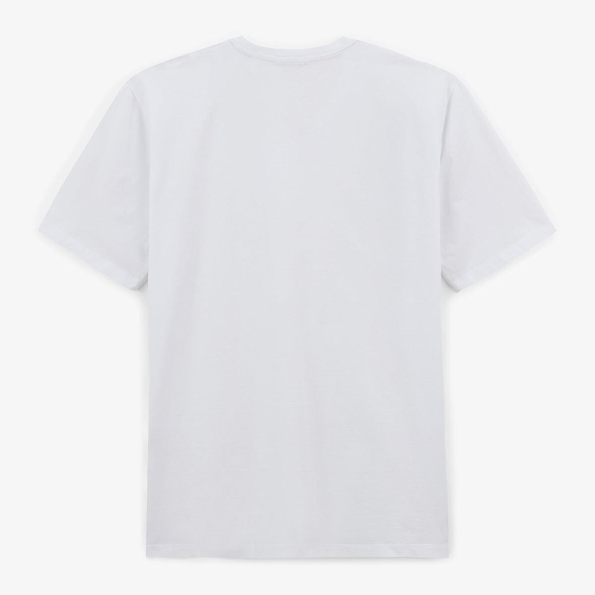T-shirt girocollo Théo in cotone bianco 3/5