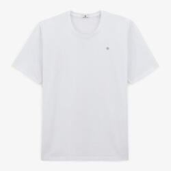 T-shirt col rond Théo en coton blanc