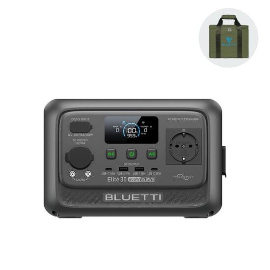 Power station BLUETTI Elite 30 V2 da 600W per viaggi interruzioni di corrente