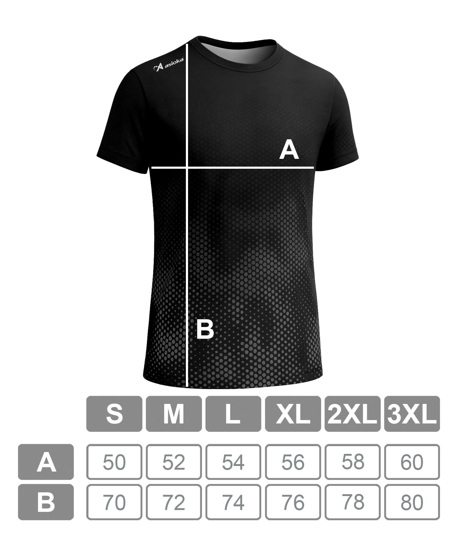 T-shirt de corrida de manga curta para homem ASIOKA CASTELLÓN.Efeito Coolmax. 4/6