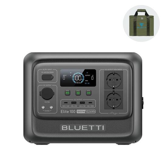 BLUETTI Elite 100 V2 Tragbares Kraftwerk, 1800 W für Camping, Notfall