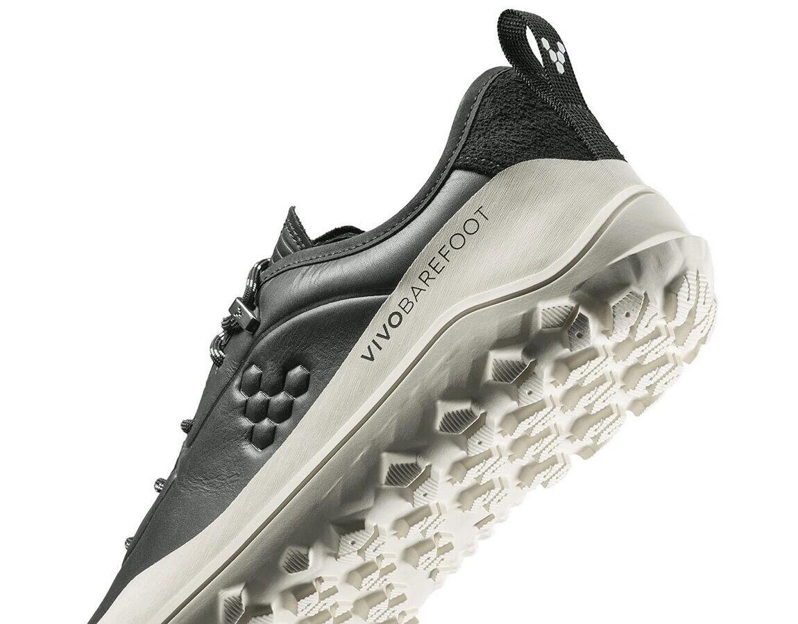 VIVOBAREFOOT TRACKER LEATHER AT LOW MENS OBSIDIAN WHITE Tenis Homem (309534-04) 4/4