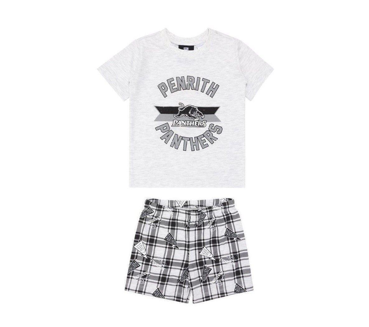 NRL Check Pyjama Set - Penrith Panthers - Toddler - NAR