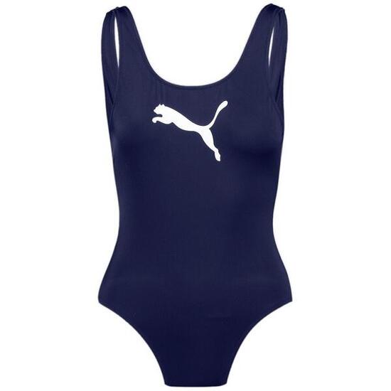 Badeanzug Puma Swim Women Swimsuit 1p, Blau, Damen