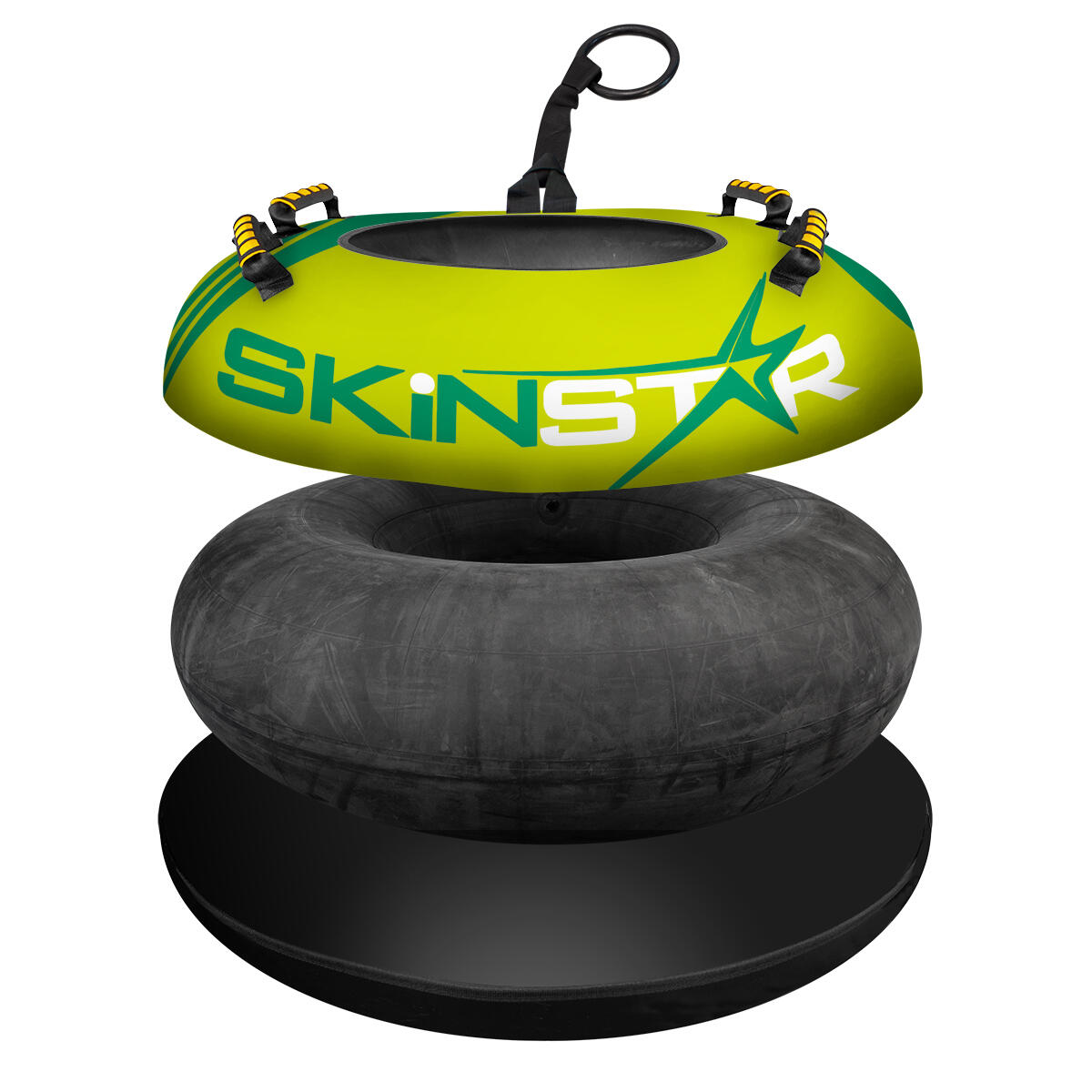 Slitta Per Neve Con Maniglie Slitta Gonfiabile 2 Posti, Tubo Da Neve Da 200cm Con Pneumatici In Gomma, Cuscino Sedile, Maniglia, Corda Di Traino E Pompa, Capacità 400KG | Leroy Merlin Gioco