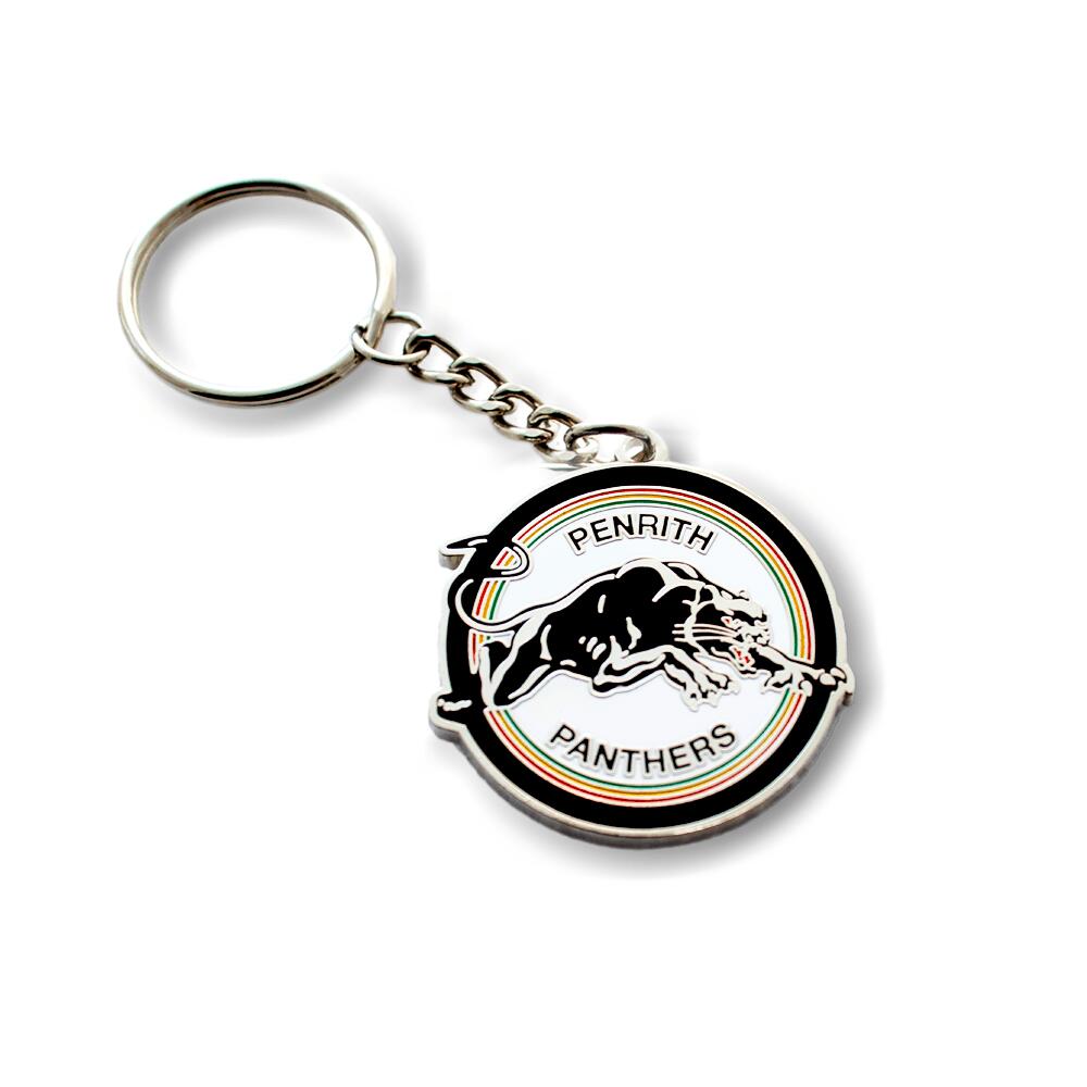 NRL Heritage Metal Key Ring - Penrith Panthers - Logo Keyring - Rugby League