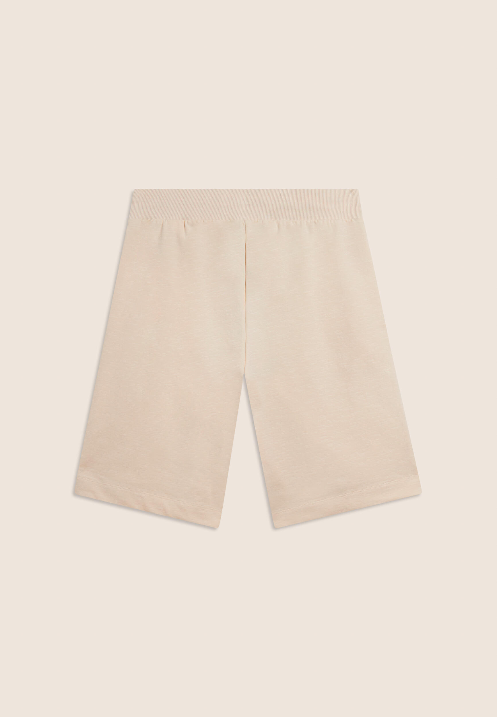 Pantalon court avec fentes latérales en tissu flammé 2/3
