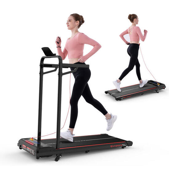 Laufband mit 13,41 % Steigung. 440 W, 6,0 km/h, Bluetooth, abnehmbare Armlehnen
