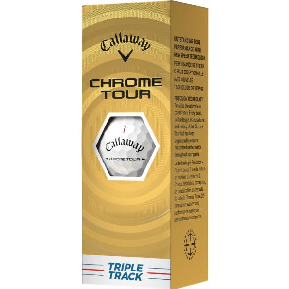 Callaway Chrome Tour Triple Track, Bolas de Golf 3/4