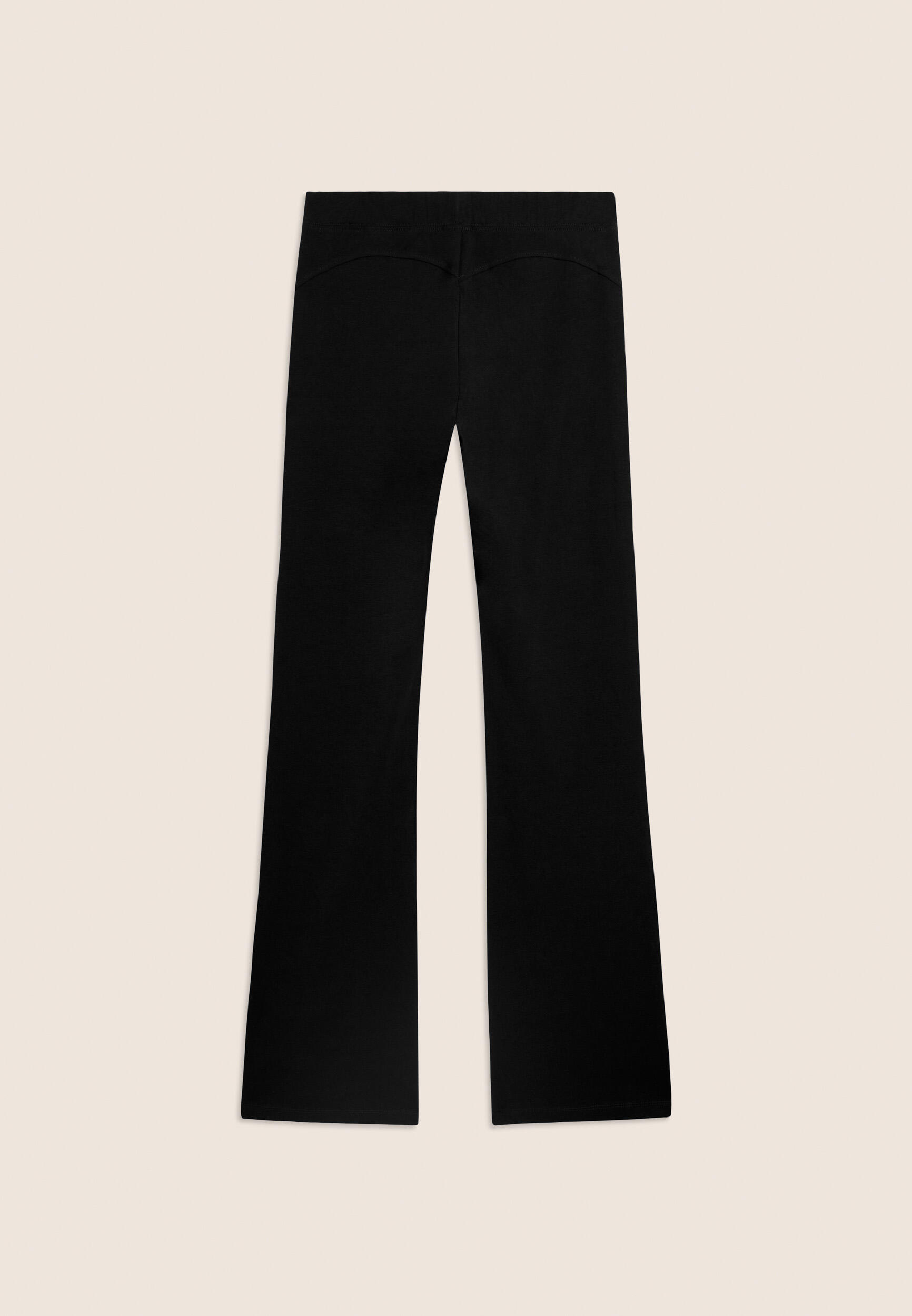 Leggings Aderenti con Fondo a Zampa e Vita Regular 2/3