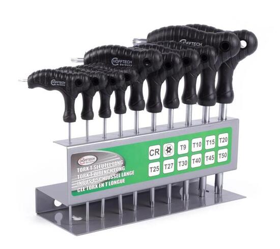 Juego de llaves Torx con mango en T - 10 piezas