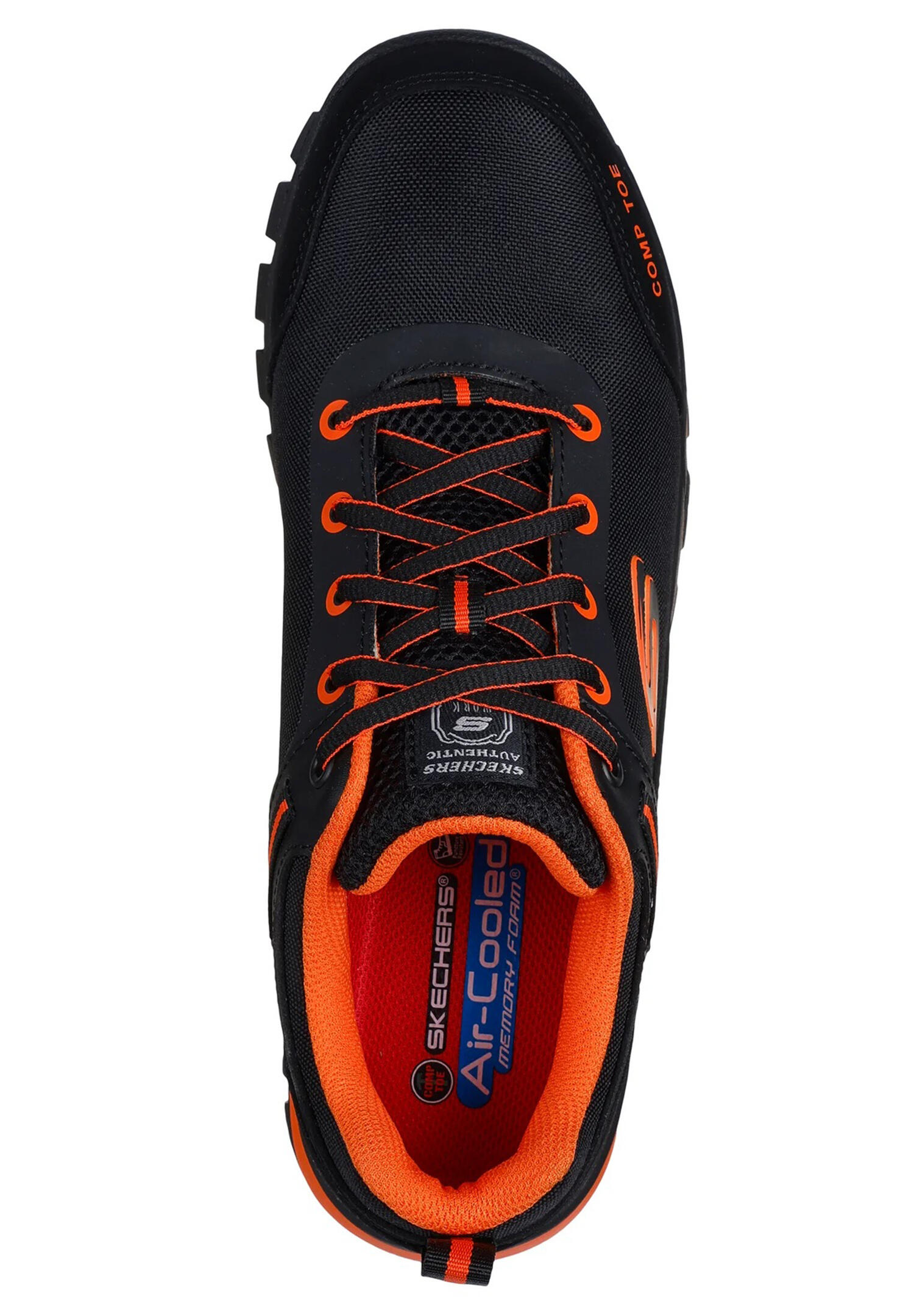 Skechers Herren GATLON - STRIGAX H Arbeitsschuh 200188EC BKOR Schwarz/Orange 3/6