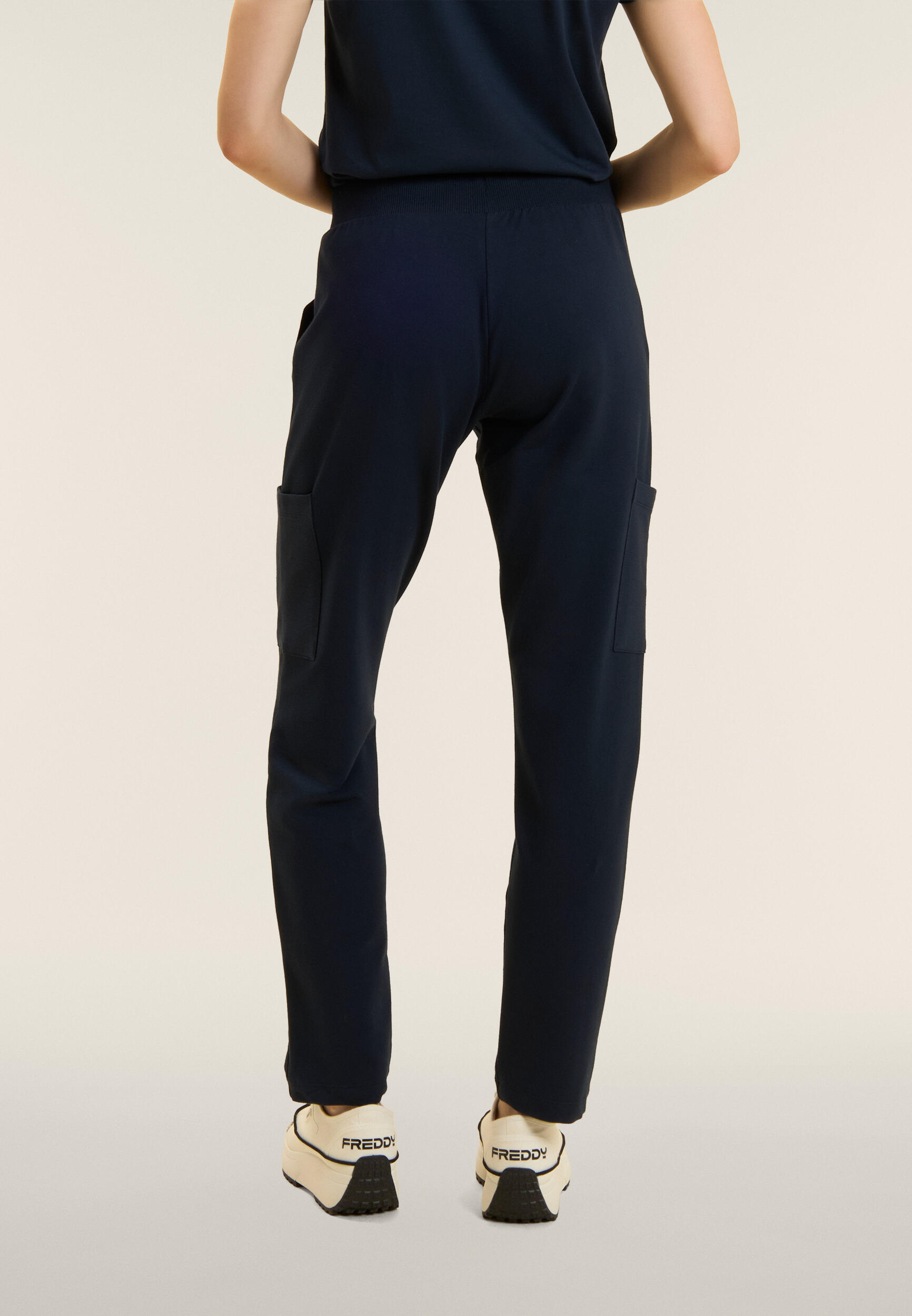 Pantaloni con Tasche Applicate e Logo FREDDY 3/4