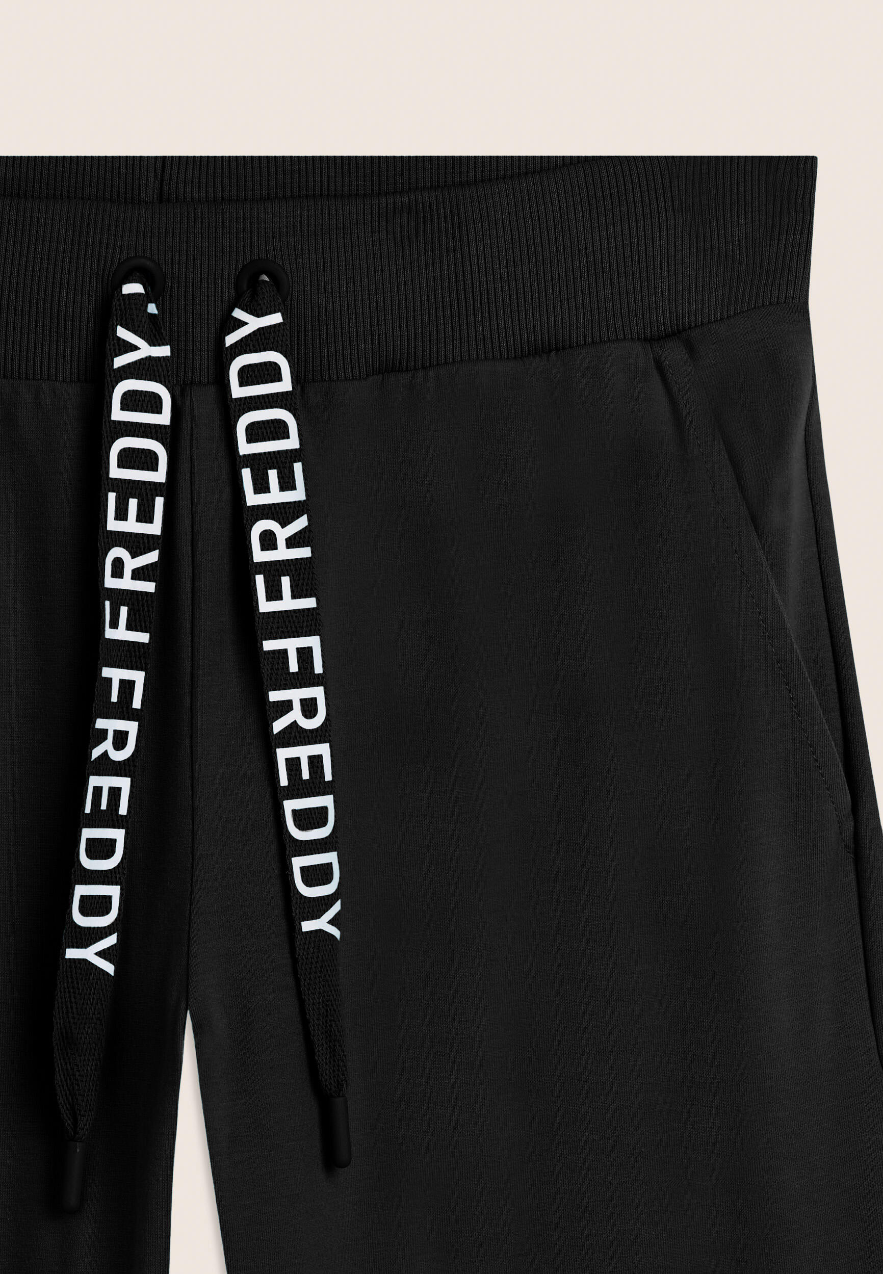 Pantaloni Corsaro con Fondo Stondato e Logo FREDDY 3/3